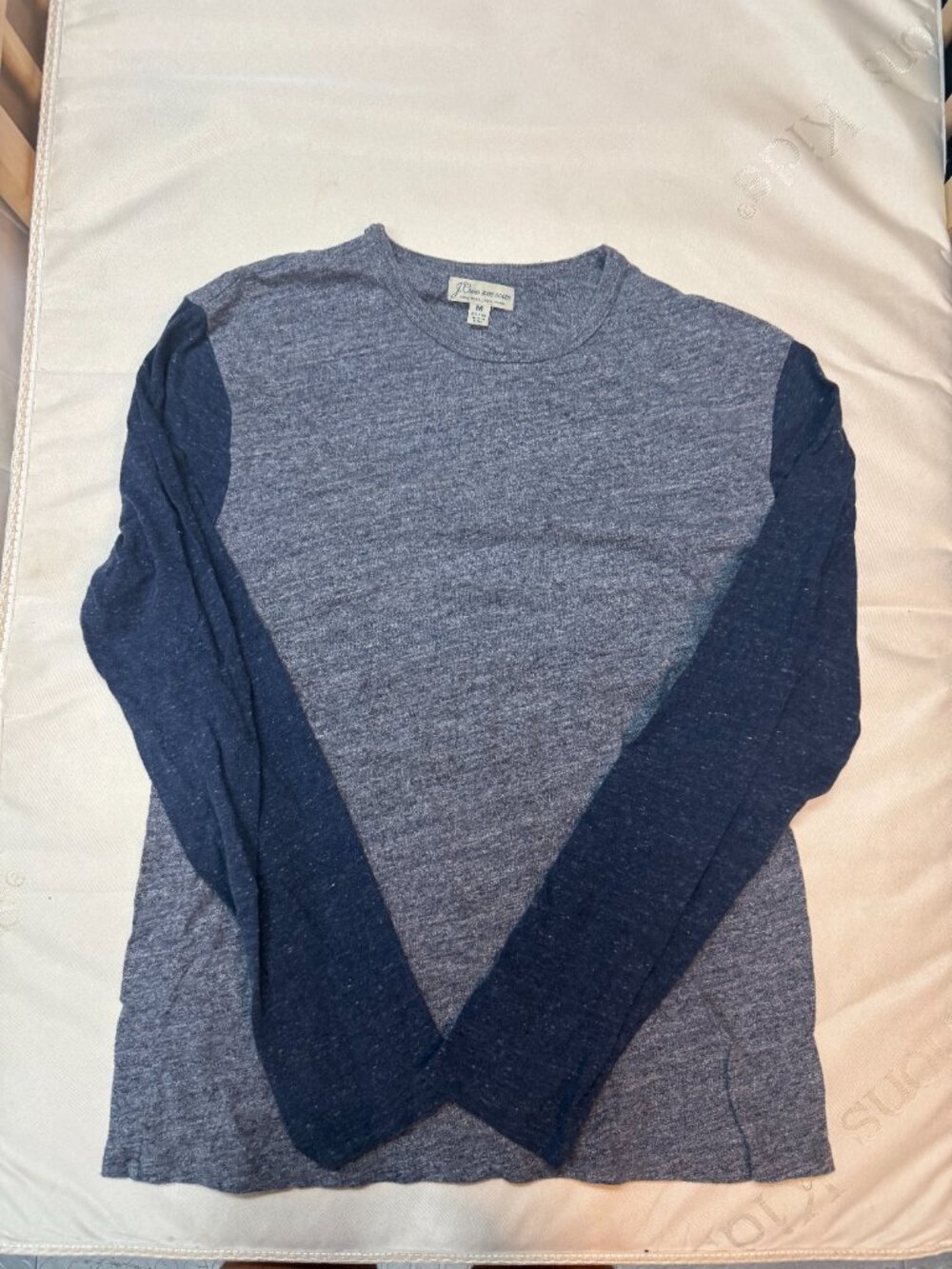 J.Crew Knit Goods Long Sleeve Tees Lot of 2 Size M Slim - Picture 3 of 8